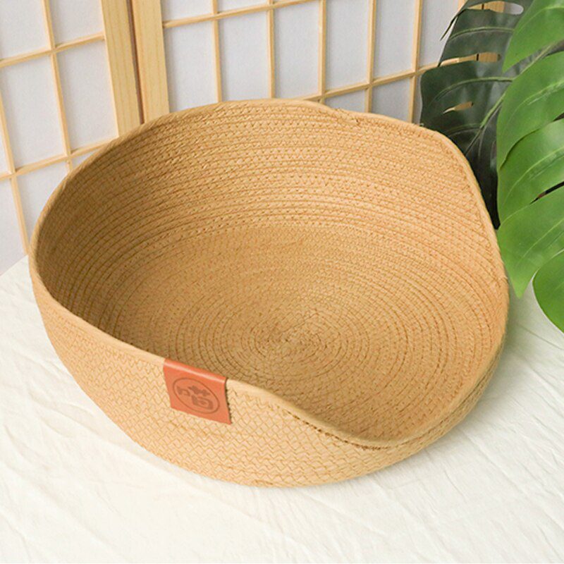 HOOPET-Four-Seasons-Pet-Bed-Kennel-for-Cat-Puppy-Dog-Beds-Sofa-Handmade-Bamboo-Weaving-Cat-3