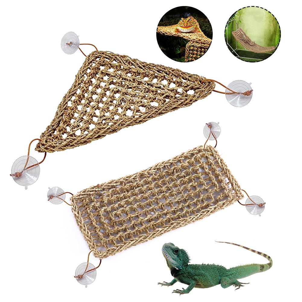 Reptile-Lizard-Hammock-Hamster-Reptile-Grass-Mat-Pet-Bed-Seaweed-Hammock-Swing-Pet-Reptile-Toy-Hanging