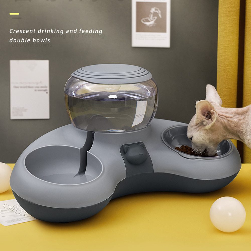 VKTECH-Pet-Cat-Bowl-Automatic-Feeder-Dog-Cat-Food-Bowl-With-Water-Fountain-Double-Bowl-Drinking